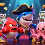 Winstrike69 infuses excitement into gaming with a lively 3D casino illustration featuring vibrant characters and dynamic slots.