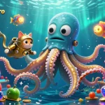 Engage with hybridathletepro in a vibrant underwater casino adventure, featuring jackpot reels and dynamic characters.