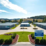 Find secure cold lake storage options with organized units and scenic surroundings.