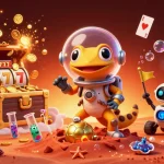 Experience a vibrant gaming scene with go99 đăng nhập, exploring a golden Martian casino filled with treasures and excitement.