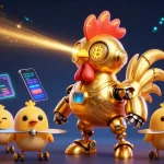 Découvrez les nouveautés des casinos en ligne avec une illustration 3D immersive et futuriste.