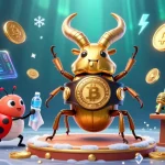Jouer aux jeux casino en ligne argent réel avec une scène animée de personnages en 3D.